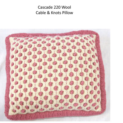 Cables & Knots Pillow in Cascade 220 - W266 - Free PDF