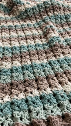 Simple Squishy Crochet Bulky Throw Blanket