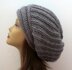 The Yvette Slouch Hat with Perpendicular Lines