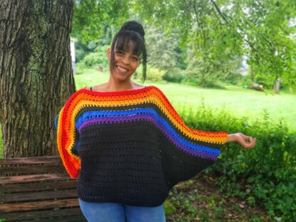 Oversize batwing sweater