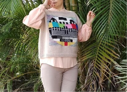 NO SINGAL Intarsia Sweater