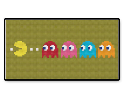 Pac Man - PDF Cross Stitch Pattern