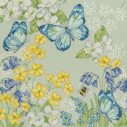 Bothy Threads Aquamarine Meadow Cross Stitch Kit