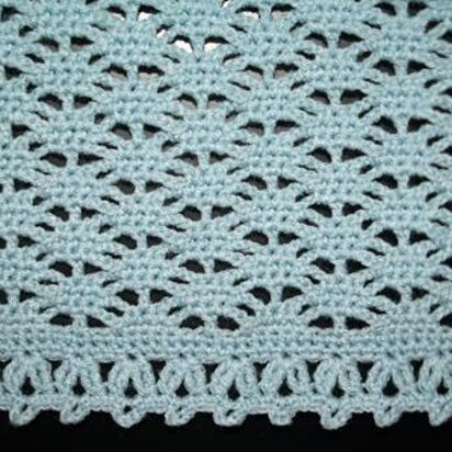 CROCHET Baby Blanket / Afghan - Blue Summer