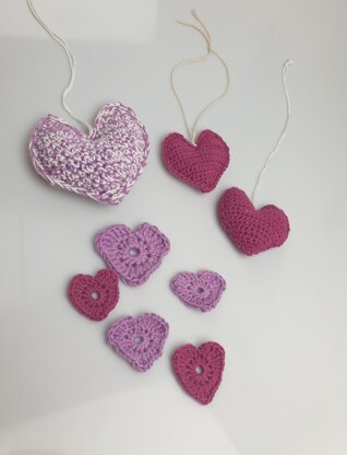 Valentines heart set