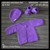 Beth Baby Cardigan Hat and Booties Set