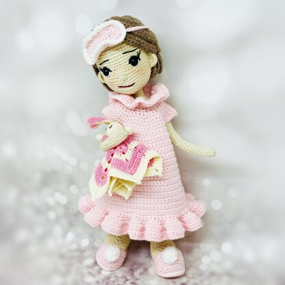 Amigurumi doll crochet pattern, Amigurumi girl, Crochet doll clothes