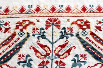 Avlea Folk Embroidery Macedonian Birds - Downloadable PDF