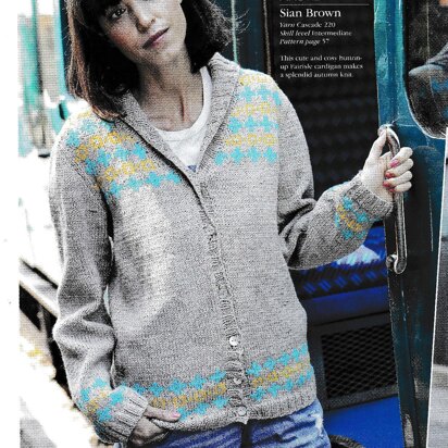 Fair Isle Shawl Collar Cardigan