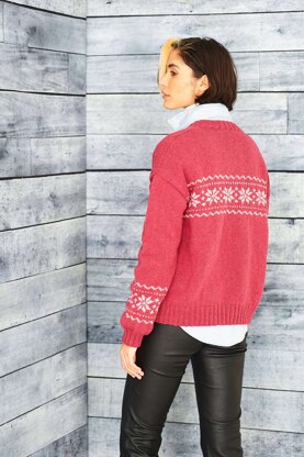 Fairisle Cardigan in Stylecraft Recreate - 9858 - Downloadable PDF