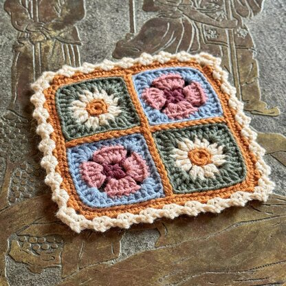 Spring Vibes Scrappy Coaster