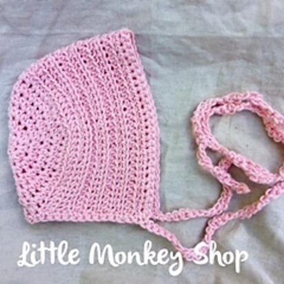 Ribbed Vintage Baby Bonnet