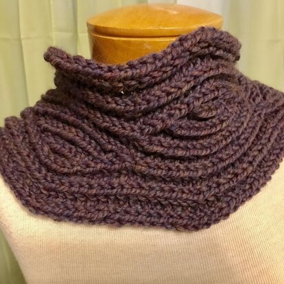 Brown County Brioche Cowl