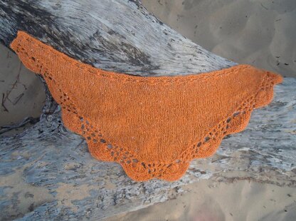 Tidepool shawlette