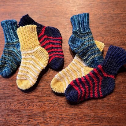 Spiral Baby Socks