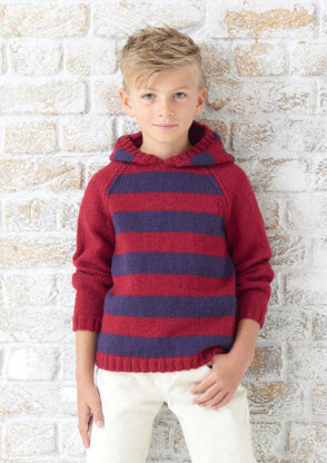 Family Hoodie Jumpers in Hayfield DK with Wool - 7256 - Downloadable PDF