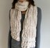 Womens Crochet Scarf Pattern: Velvety Clouds Scarf