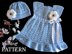 Knitting PATTERN Baby Dress Baby Beanie by Elena Mitchell