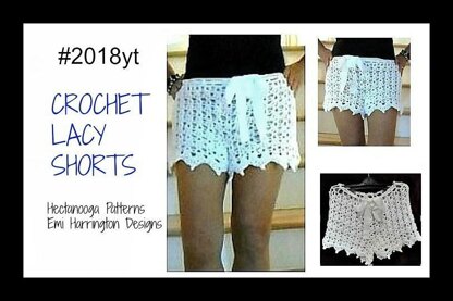 2019- LACE Crochet SHORTS