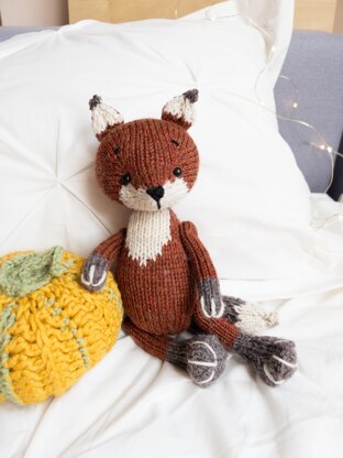 Knitting Toy Pattern - Mister Baby Fox