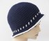 Two Color Flapper Cloche Hat