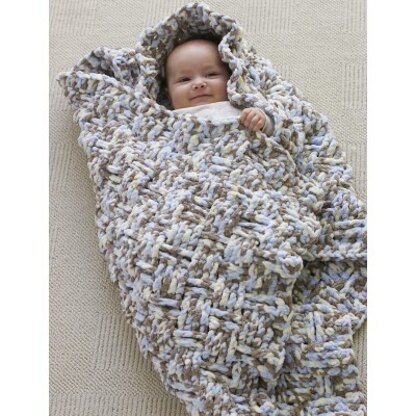 Dream Weaver Blanket in Bernat Baby Blanket - Downloadable PDF