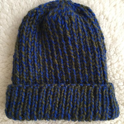 Blue and Green Men's Hat