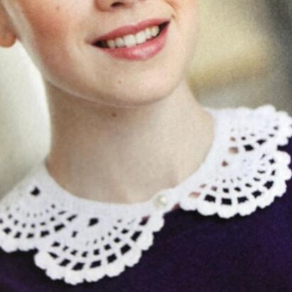 Crochet Scalloped Lace Collar Pattern