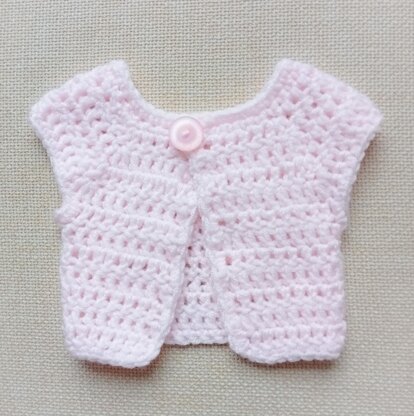 Baby Pink Cardigan for Doll