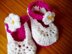 Spring Flowers Baby Shoes and Hat