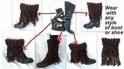 885-Fringed Boot Cuffs