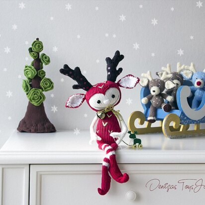 Pixie series Deer Doll - knitting pattern