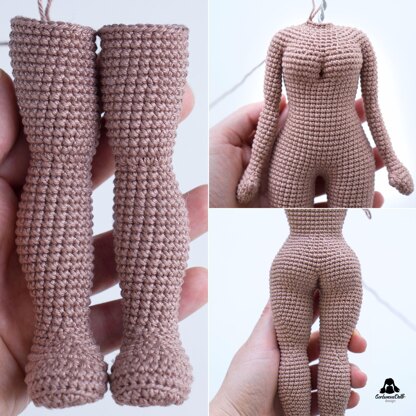 Crochet Doll Base Pattern - 12” Michelle Amigurumi PDF