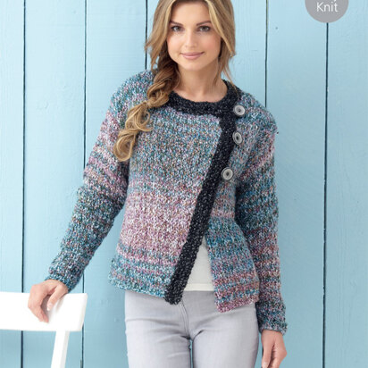 Jacket in Hayfield Ripple Super Chunky - 7198 - Downloadable PDF