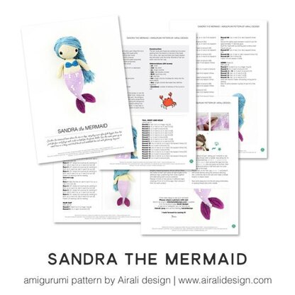 Sandra the amigurumi mermaid