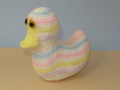 Candy Stripe Baby Duck Toy