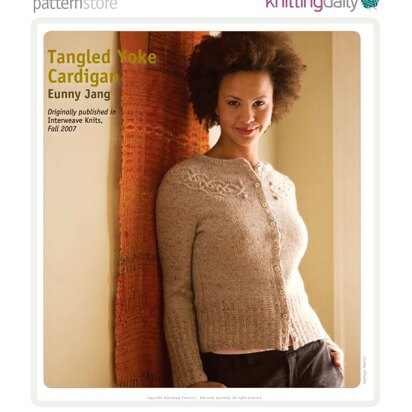 Tangled Yoke Cardigan in Rowan Felted Tweed DK - Downloadable PDF