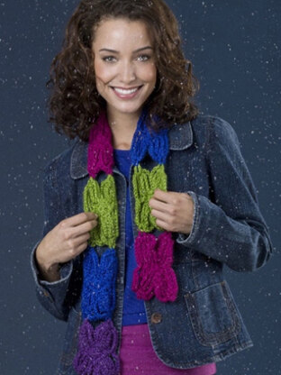 Flower Power Scarf in Caron Simply Soft Party - Downloadable PDF