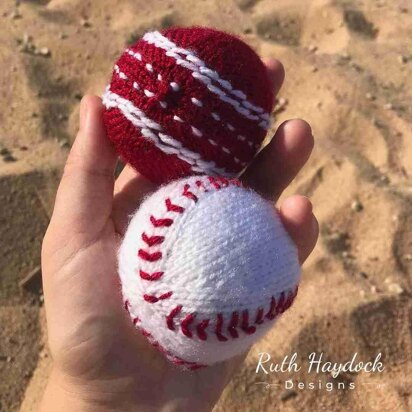 Knitted Baseball and Cricket Ball - knitting pattern