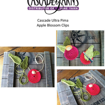 Apple Blossom Clips in Cascade Ultra Pima - DK238 - Free PDF