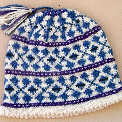 Rhapsody Fair Isle Hat - knitting pattern