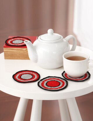 Coaster Set in Bernat Handicrafter Crochet Thread