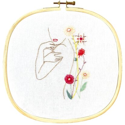 Un Chat Dans L'Aiguille Timid Printed Embroidery Kit