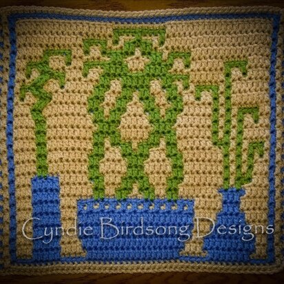 Zen Garden Mosaic Square - Lucky Bamboo