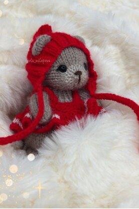 Knitting baby bear and Outfit for Baby Bear