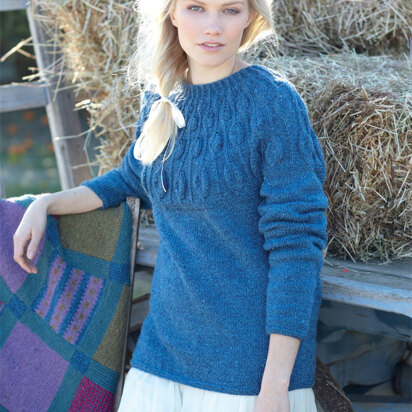 Women's Sweater in Sirdar Harrap Tweed DK - 7397 - Downloadable PDF