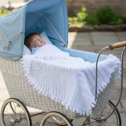 Curly Edge Blanket Crochet Pattern #103