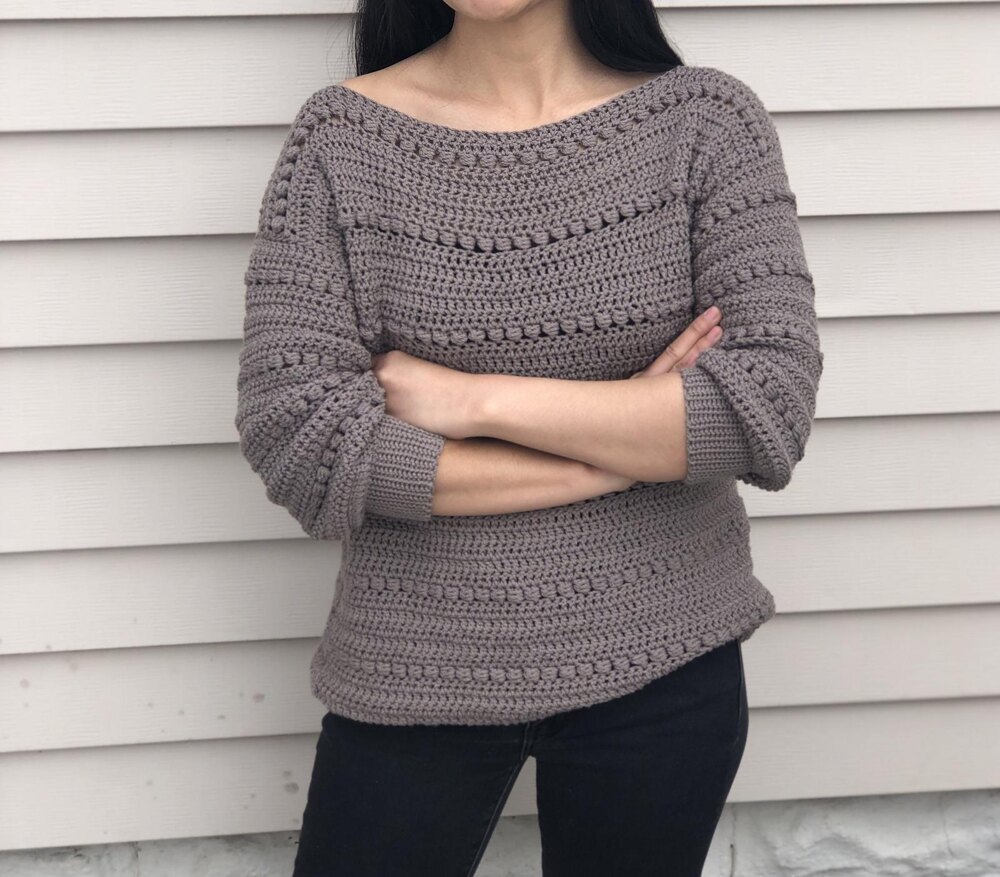 Scoop neck sweater at WEBS