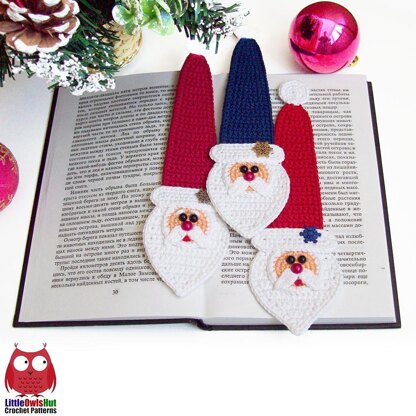 168 Santa decor or bookmark