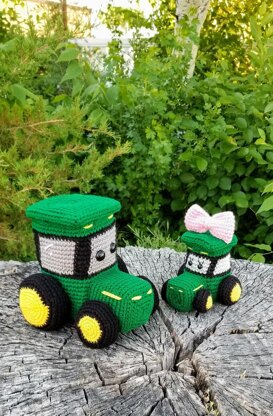 Miniature Crochet Tractor